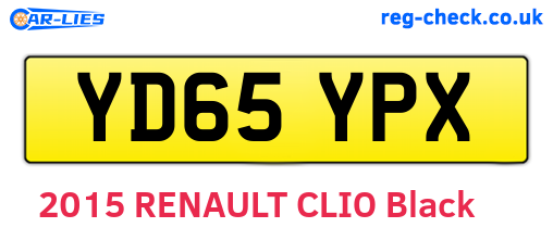 YD65YPX are the vehicle registration plates.