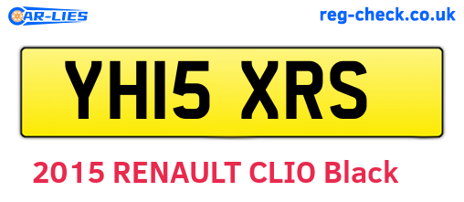 YH15XRS are the vehicle registration plates.
