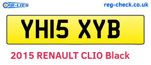 YH15XYB are the vehicle registration plates.