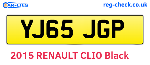 YJ65JGP are the vehicle registration plates.