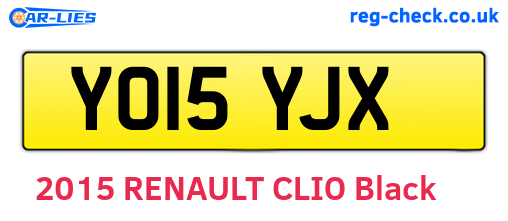 YO15YJX are the vehicle registration plates.