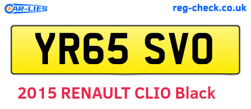 YR65SVO are the vehicle registration plates.