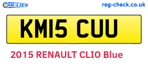 KM15CUU are the vehicle registration plates.
