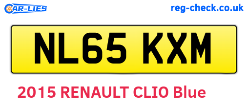 NL65KXM are the vehicle registration plates.