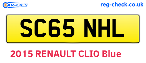 SC65NHL are the vehicle registration plates.