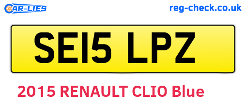 SE15LPZ are the vehicle registration plates.