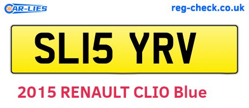 SL15YRV are the vehicle registration plates.