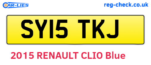 SY15TKJ are the vehicle registration plates.