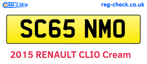 SC65NMO are the vehicle registration plates.