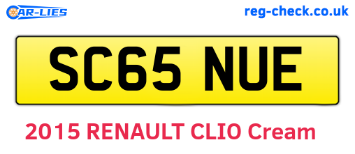 SC65NUE are the vehicle registration plates.