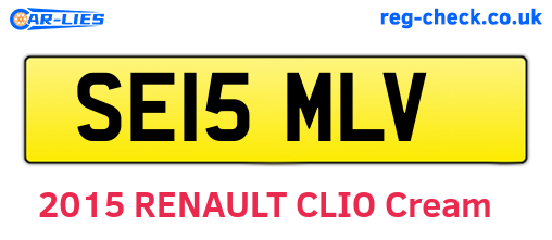 SE15MLV are the vehicle registration plates.