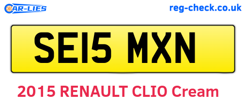 SE15MXN are the vehicle registration plates.