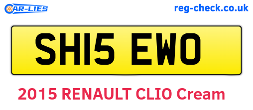 SH15EWO are the vehicle registration plates.