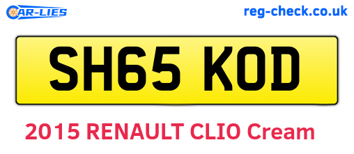 SH65KOD are the vehicle registration plates.