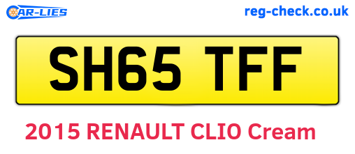 SH65TFF are the vehicle registration plates.