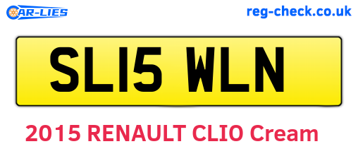SL15WLN are the vehicle registration plates.