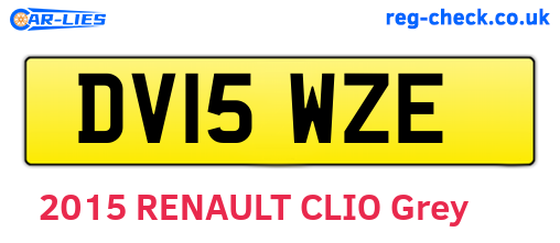 DV15WZE are the vehicle registration plates.