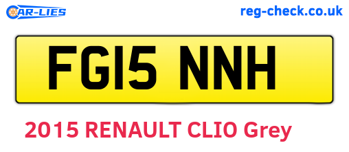 FG15NNH are the vehicle registration plates.
