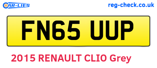 FN65UUP are the vehicle registration plates.