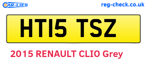 HT15TSZ are the vehicle registration plates.