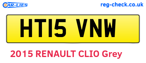 HT15VNW are the vehicle registration plates.