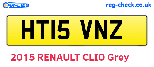 HT15VNZ are the vehicle registration plates.