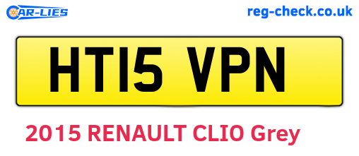 HT15VPN are the vehicle registration plates.