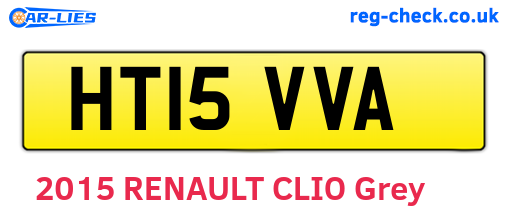 HT15VVA are the vehicle registration plates.