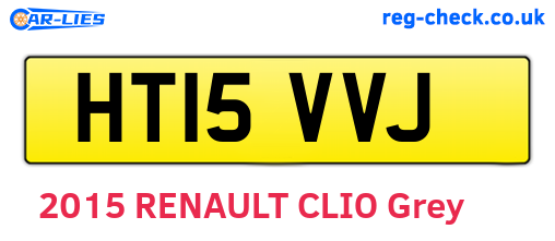 HT15VVJ are the vehicle registration plates.