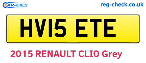 HV15ETE are the vehicle registration plates.