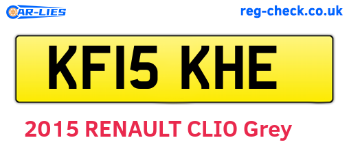 KF15KHE are the vehicle registration plates.