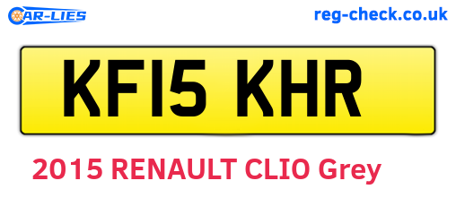 KF15KHR are the vehicle registration plates.