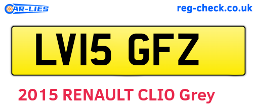 LV15GFZ are the vehicle registration plates.
