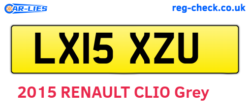 LX15XZU are the vehicle registration plates.