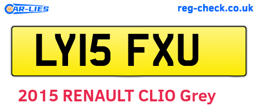 LY15FXU are the vehicle registration plates.
