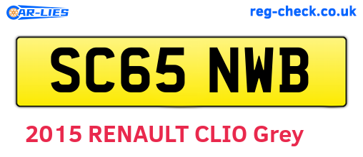 SC65NWB are the vehicle registration plates.