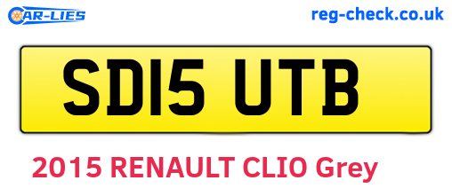 SD15UTB are the vehicle registration plates.