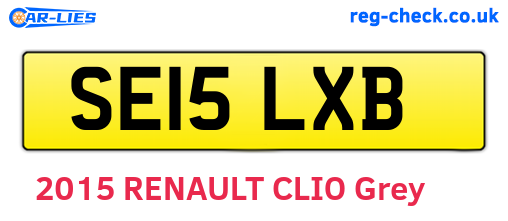 SE15LXB are the vehicle registration plates.