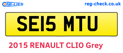 SE15MTU are the vehicle registration plates.