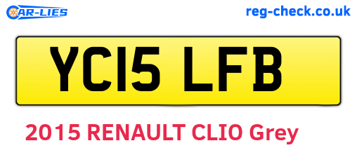 YC15LFB are the vehicle registration plates.