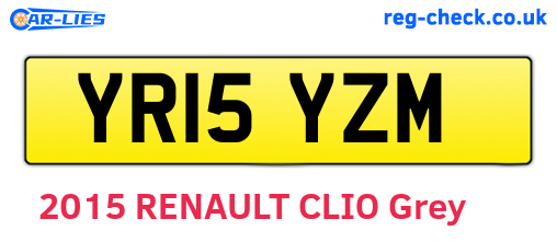 YR15YZM are the vehicle registration plates.