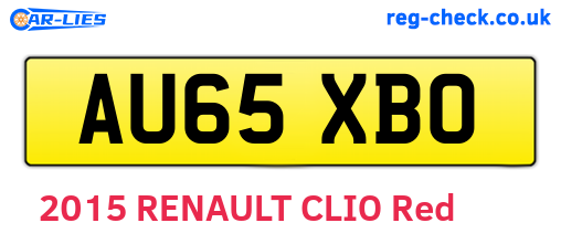 AU65XBO are the vehicle registration plates.