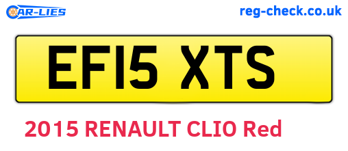 EF15XTS are the vehicle registration plates.