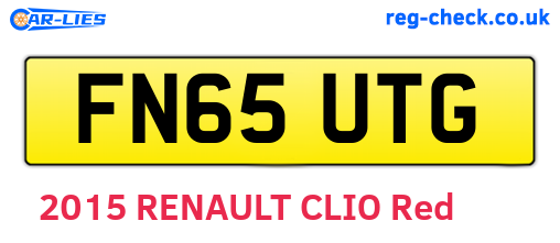 FN65UTG are the vehicle registration plates.