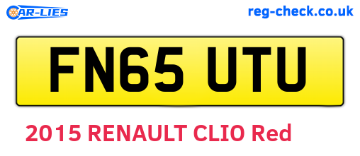 FN65UTU are the vehicle registration plates.