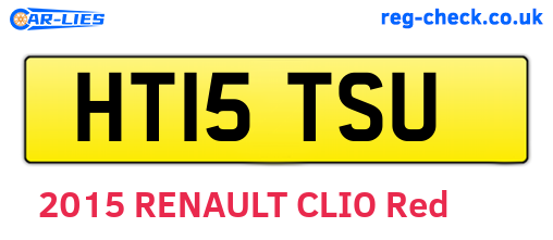 HT15TSU are the vehicle registration plates.