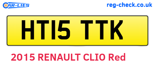 HT15TTK are the vehicle registration plates.