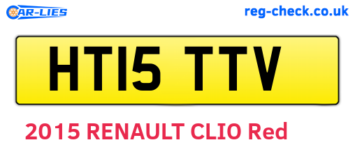 HT15TTV are the vehicle registration plates.