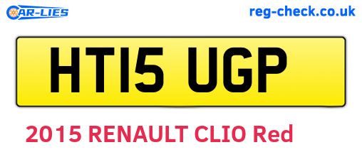 HT15UGP are the vehicle registration plates.