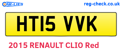 HT15VVK are the vehicle registration plates.